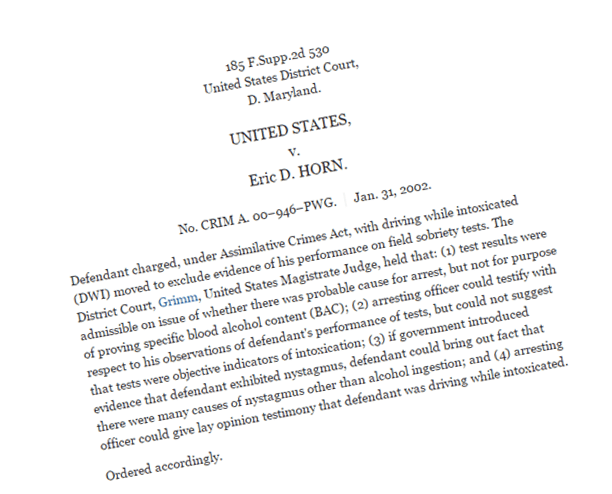 United States vs. Eric D. Horn