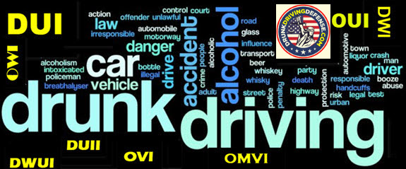 Drunk driving laws in America are written by each individual state. Many different acronyms, therefore, exists in the 50 states and District of Colombia.