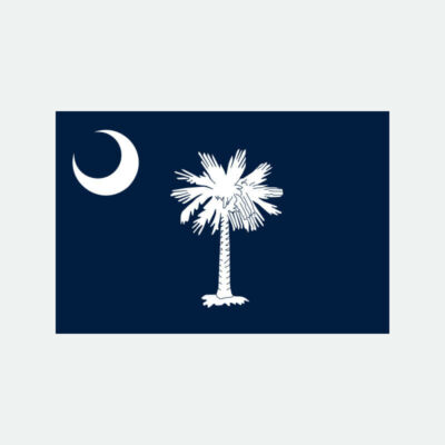 The Official Flag of the State of South Carolina