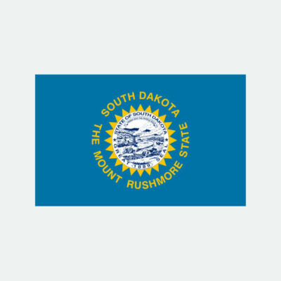 The Official Flag of the State of South Dakota