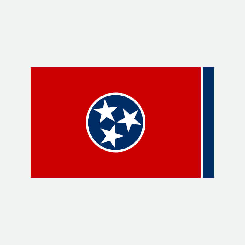 The Official Flag of the State of Tennessee