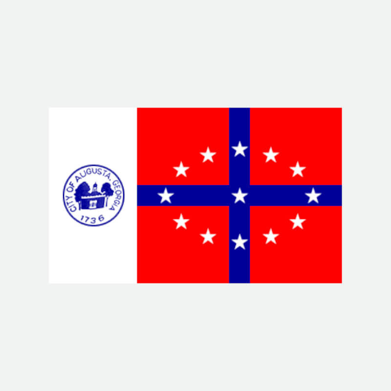 Official Flag of the City of Augusta, Georgia