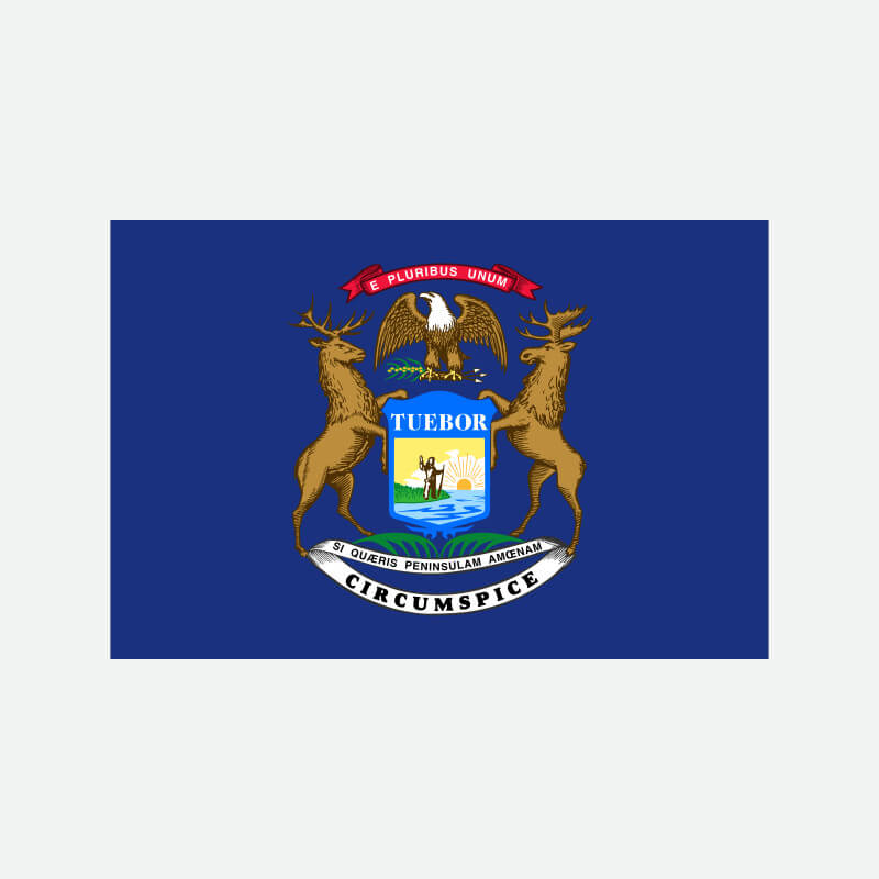 Official Flag of the State of Michigan