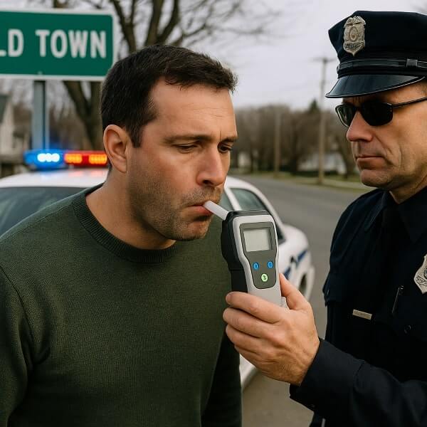 OUI Arrest in Old Town, Maine