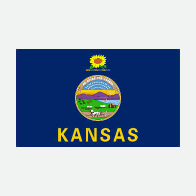 Official Flag of the State of Kansas